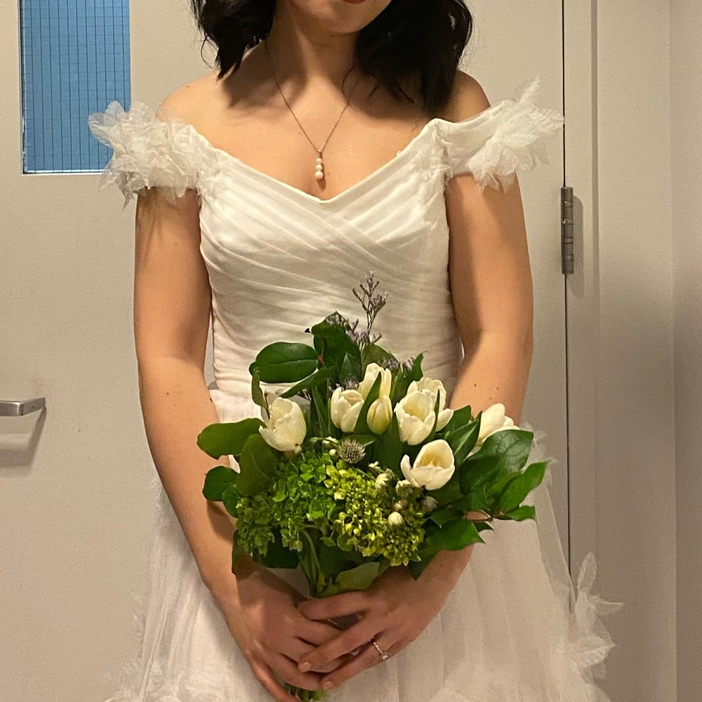 Marchesa Notte 3D Floral Dress